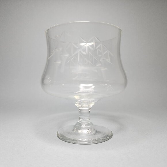 MCM Bamboo Etched Cocktail Glasses - Great for Tiki Bar - Set of 4 - Picture 3 of 5